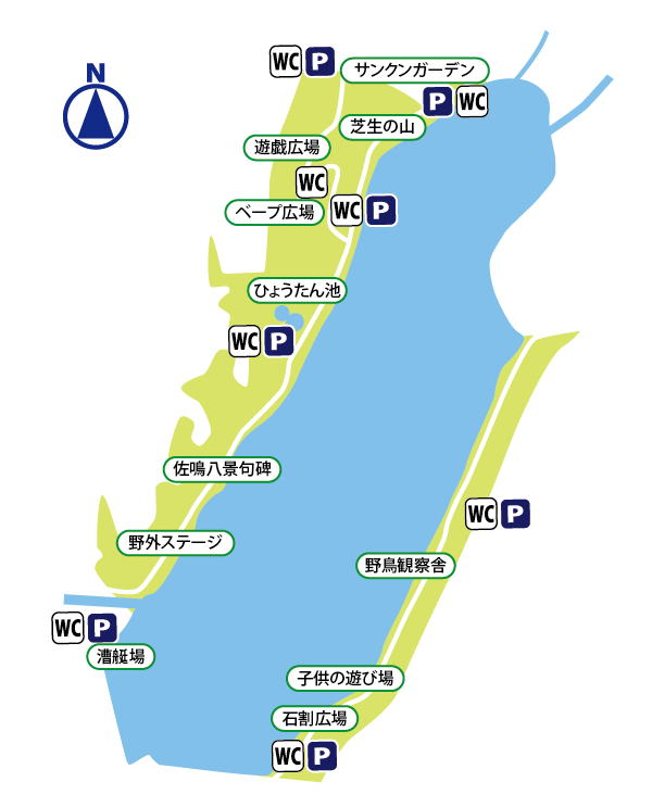 佐鳴湖公園_園内マップ